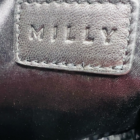 MILLY MCKENNA WATERSNAKE CLUTCH GREEN & BLACK - Picture 11 of 11